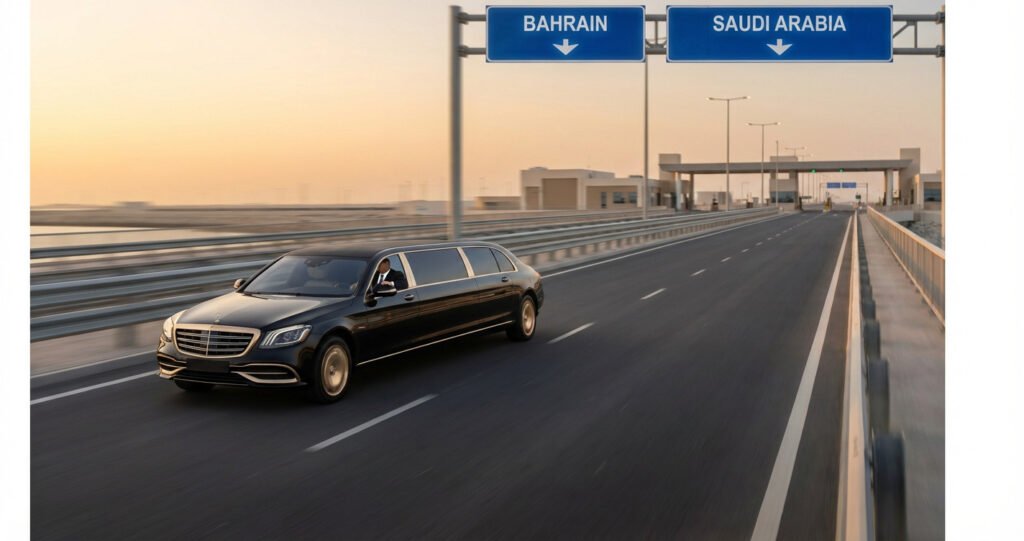 Luxurious limousine service from bahrain to saudi arabia - Book Your Journey 3 Road travel between Bahrain and Saudi Arabia via King Fahd Causeway